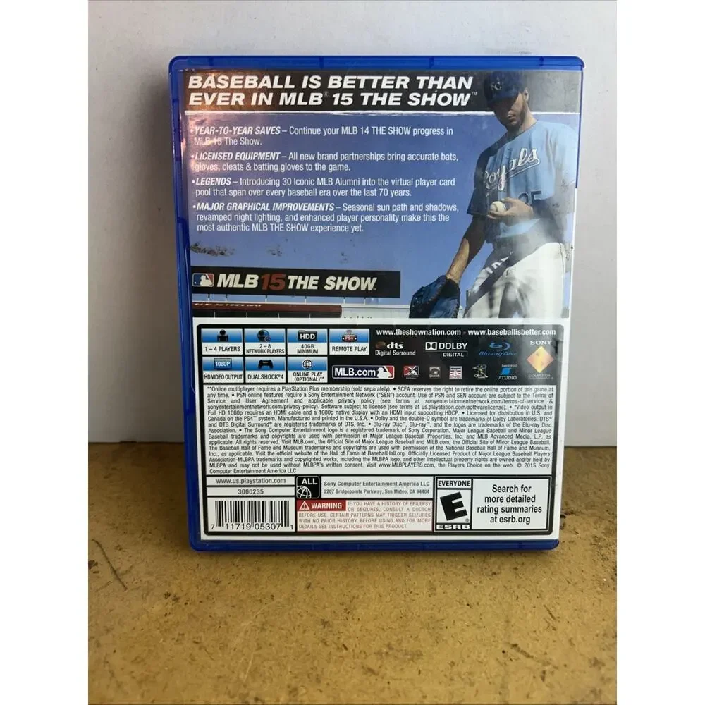 MLB 15 The Show PS4 Baseball Game PlayStation 4 Sony